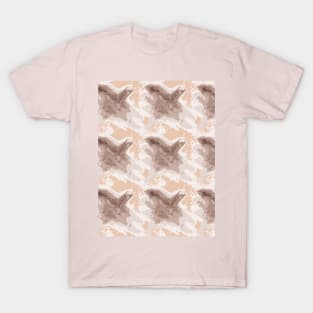 Houndstooth, brown abstract T-Shirt